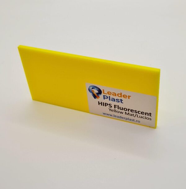 Hips Fluorescent Galben Mat-Lucios